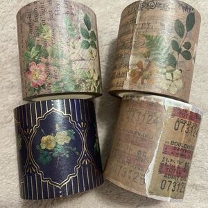 Archer & Olive Notes From Nature RARE Washi 36” of each Roll